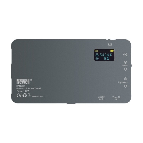 Lampa LED RGB-W z dyfuzorem i statywem Rangha Set - Newell