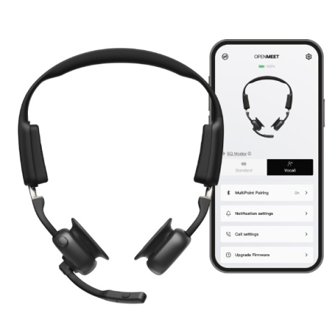 Shokz OpenMeet mic-ANC USB-C - Słuchawki kostne Black