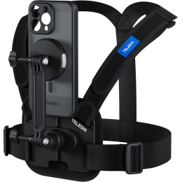 Uprząż piersiowa z czarnym etui MagSafe do Apple iPhone 16 Pro