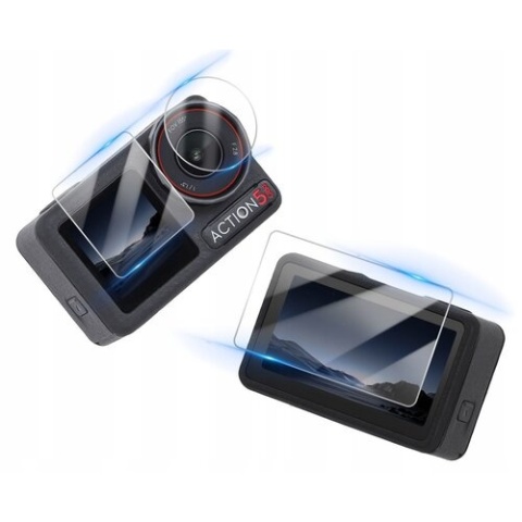 Zestaw folii na ekran i obiektyw kamery DJI Osmo Action 5 Pro