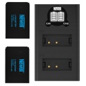 Zestaw ładowarka dwukanałowa DL-USB-C i 2 akumulatory LP-E12 do Canon