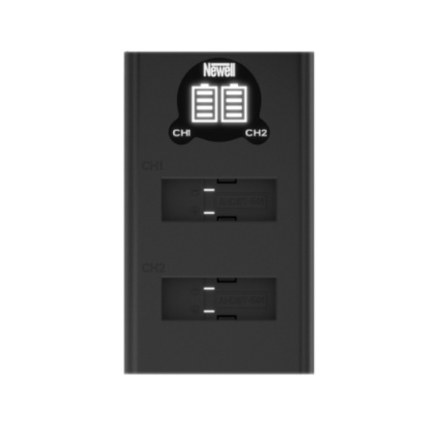 Zestaw ładowarka dwukanałowa Newell DL-USB-C i dwa akumulatory SPJB1B do GoPro 8