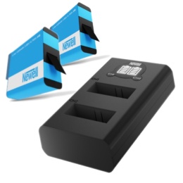 Zestaw ładowarka dwukanałowa Newell DL-USB-C i dwa akumulatory SPJB1B do GoPro 8