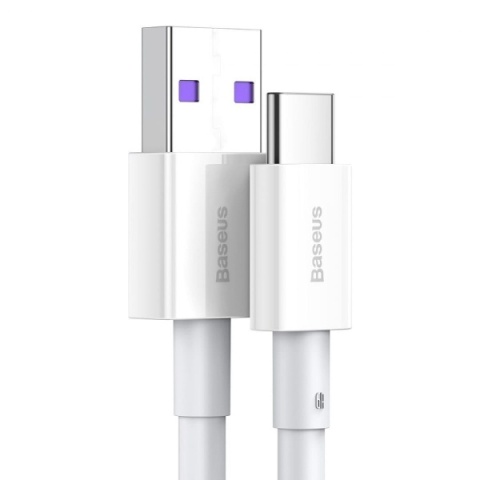 Kabel USB - USB-C 1m - Baseus Superior Series 66W (Biały)