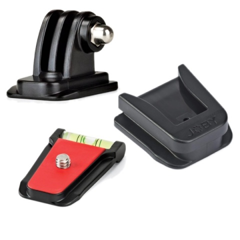 Zestaw mocowań i szybkozłączka do głowic kulowych - Joby QR Plate Pack 3K (Czarna)