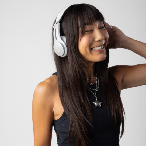 Słuchawki bezprzewodowe Skullcandy ICON ANC (BONE/ORANGE)