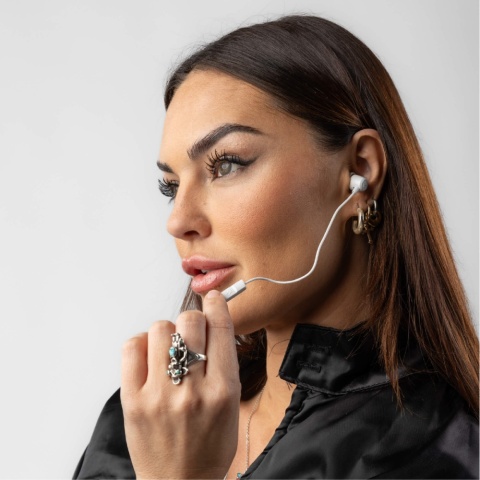 Słuchawki douszne Skullcandy JIB IN EAR W/MIC 1 + USBC (BONE)