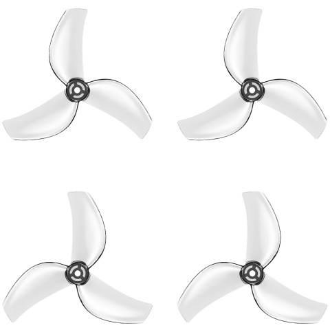 Śmigła drona BETAFPV Gemfan 1611 3-Blade Propellers 1.5mm Shaft (Transparent Grey)