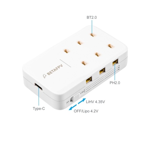 Ładowarka do akumulatorów drona BETAFPV 6 Ports 1S Battery Charger & Adapter