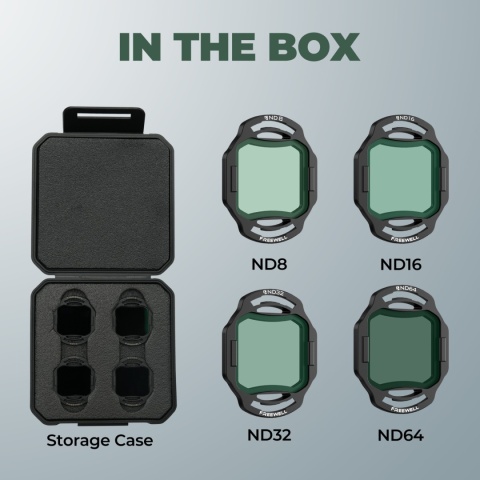 FREEWELL DJI O4 Air Unit Filters Standard Day 4-Pack - Zestaw filtrów ND