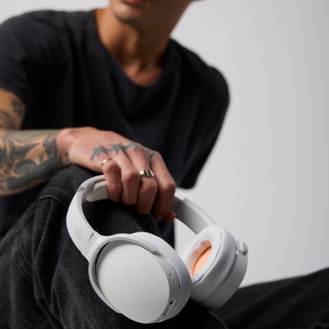 Słuchawki bezprzewodowe Skullcandy Hesh Evo (BONE/ORANGE)