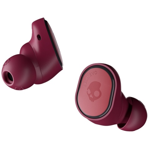 Słuchawki dokanałowe bezprzewodowe - Skullcandy Sesh Evo Deep Red