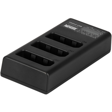 Ładowarka trzykanałowa CD-USB-C do akumulatorów EN-EL14 do Nikon - Newell