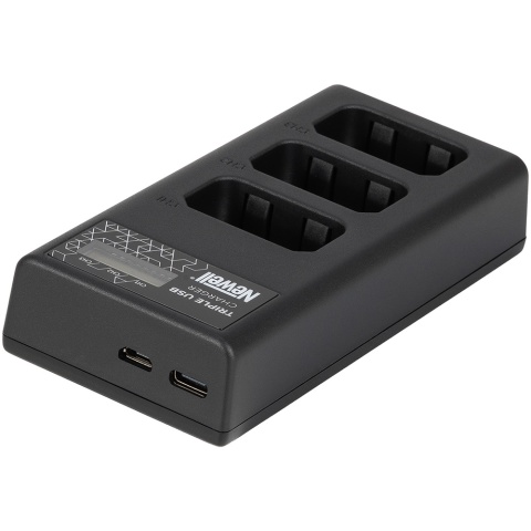 Ładowarka trzykanałowa CD-USB-C do akumulatorów NP-FW50 do Sony - Newell
