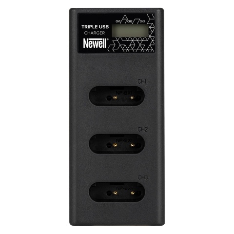 Ładowarka trzykanałowa CD-USB-C do akumulatorów NP-BX1 do Sony - Newell
