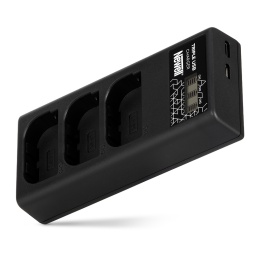 Ładowarka trzykanałowa CD-USB-C do akumulatorów LP-E6 do Canon - Newell