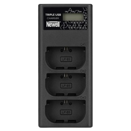 Ładowarka trzykanałowa CD-USB-C do akumulatorów LP-E6 do Canon - Newell