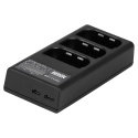 Ładowarka trzykanałowa CD-USB-C do akumulatorów LP-E6 do Canon - Newell