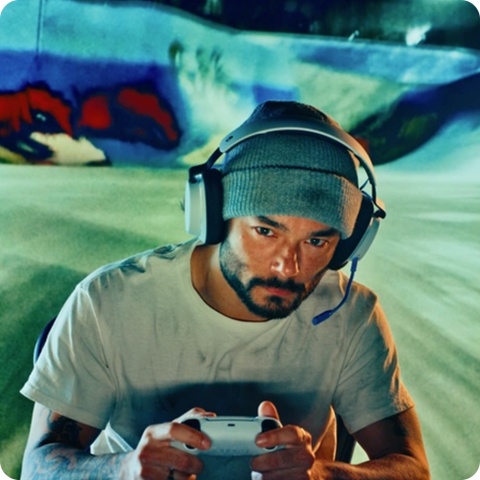 Słuchawki gamingowe Skullcandy SLYR PRO PLAYSTATION (WHITE)