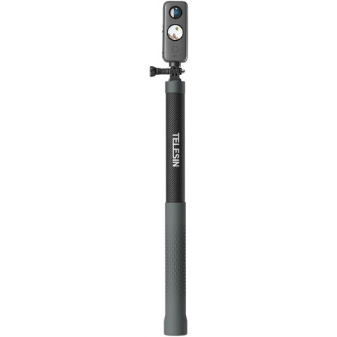 Kijek karbonowy do selfie o długości 3m - TELESIN Third Gen 3m Selfie Stick Carbon Fiber