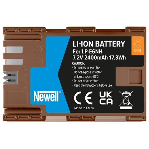 Akumulator zamiennik LP-E6NH USB-C Do Canon Newell