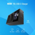 Ładowarka dwukanałowa FDL-USB-C do akumulatorów LP-E12 do Canon Newell