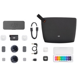 System mikrofonów bezprzewodowych DJI Mic Mini 2 (2 TX + 1 RX + Etui ładujące)