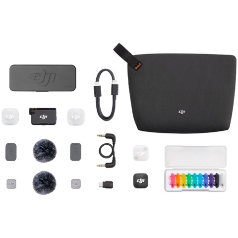 System mikrofonów bezprzewodowych DJI Mic Mini 2 (2 TX + 1 RX + Etui ładujące)