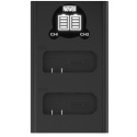 Zestaw ładowarka dwukanałowa DL-USB-C i 2x Akumulator EN-EL14 do Nikon