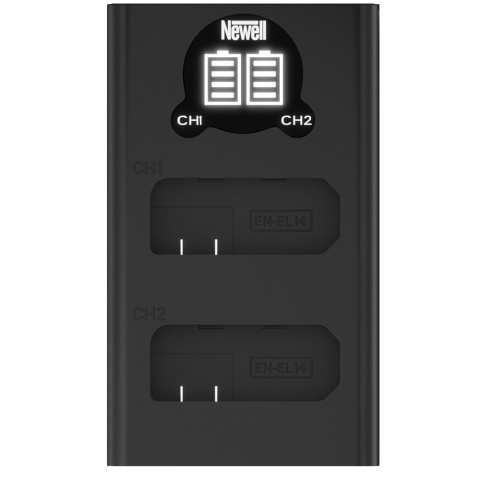 Zestaw ładowarka dwukanałowa DL-USB-C i 2x Akumulator EN-EL14 do Nikon