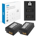 Zestaw ładowarka dwukanałowa DL-USB-C i 2x akumulatory LP-E17 do Canon Newell