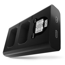 Zestaw ładowarka dwukanałowa DL-USB-C i 2x Akumulator NP-FW50 do Sony