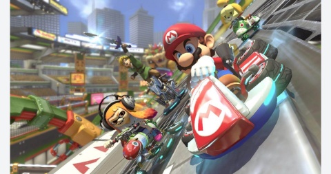 Gra Mario Kart 8 Deluxe Na Konsole Nintendo Switch Wyścigi Dla Dzieci NOWA