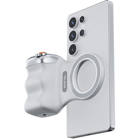 Uchwyt do smartfonów Biały Fun Shot Magnetic Grip - Telesin