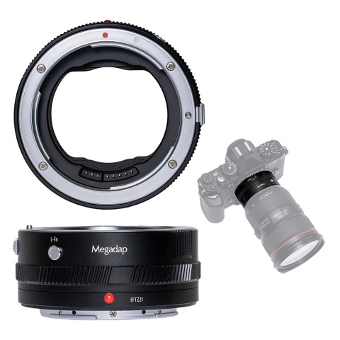 Adapter bagnetowy z autofocusem EFTZ21 do Canon EF / Nikon Z - Megadap