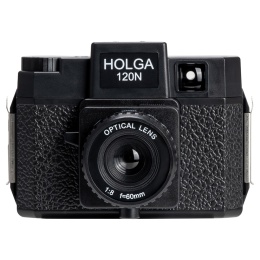 Aparat analogowy Holga 120N - czarny