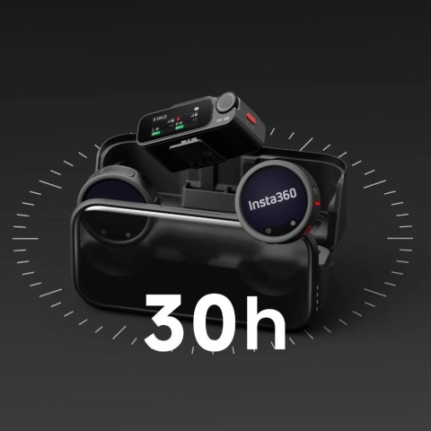 Insta360 Mic Pro (2 TX + 1 RX) - Zestaw 2 mikrofonów z odbiornikiem