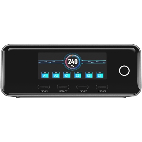 Ładowarka Sieciowa GaN 240 W TFT - EU Newell