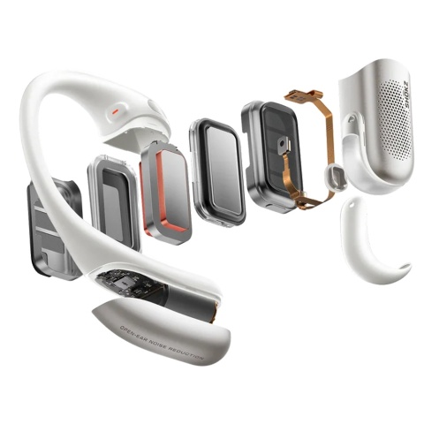 Słuchawki otwarte True Wireless z redukcją hałasu Shokz OpenFit Pro (Biały)