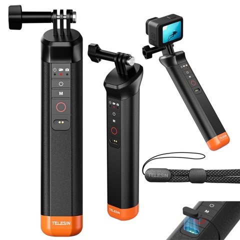 Uchwyt z pilotem Bluetooth do kamer GoPro - Telesin