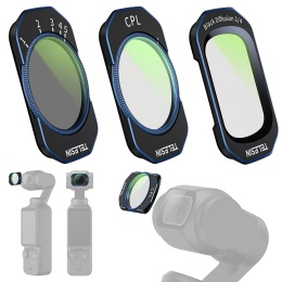 Zestaw filtrów CPL / VND / Black Mist 1 / 4 do kamer DJI Osmo Pocket 4 / 3 TELESIN