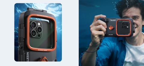 Etui do telefonu wodoodporne Telesin Underwater Phone Case