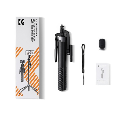 Statyw 2w1 Selfie Stick z uchwytem stabilizującym i pilotem K&F Concept