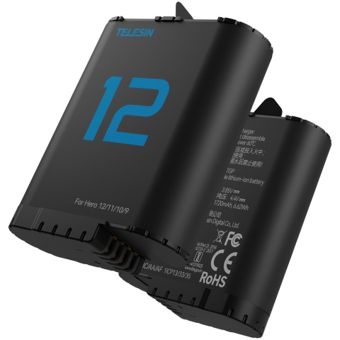 Akumulator bateria do GoPro Hero 12/11/10/9 - Fully decoded battery TELESIN