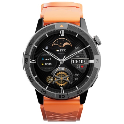Smartwatch pancerny z dwoma opaskami czarna/pomarańczowa Legion Pro - AGM Mobile