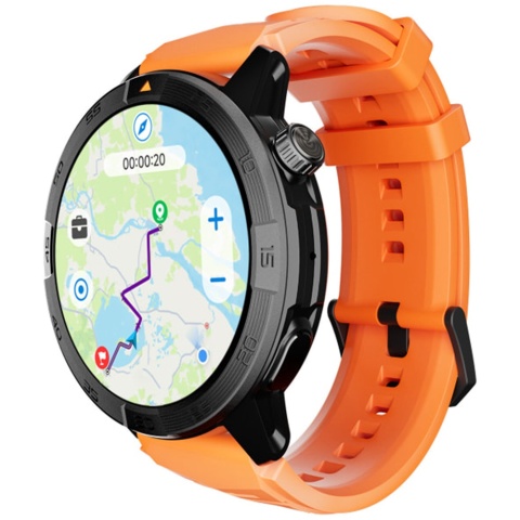 Smartwatch pancerny z dwoma opaskami czarna/pomarańczowa Legion Pro - AGM Mobile