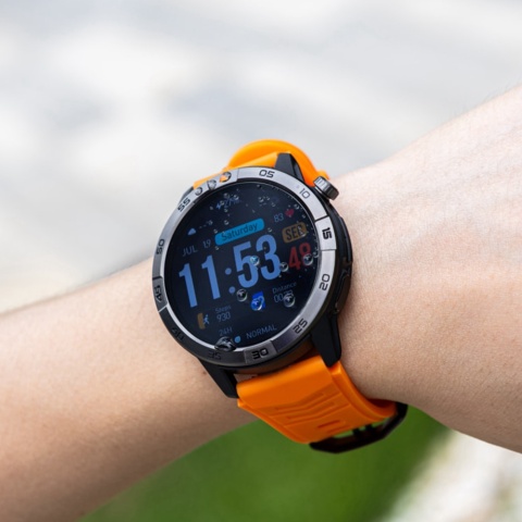 Smartwatch pancerny z dwoma opaskami czarna/pomarańczowa Legion Pro - AGM Mobile