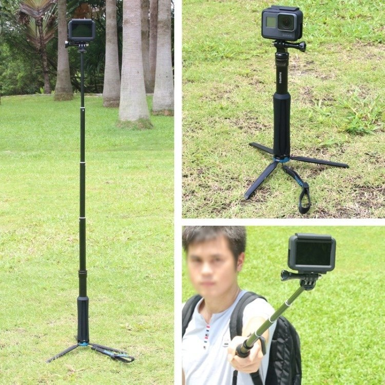 Uniwersalny kijek teleskopowy selfie stick tripod do kamer sportowych