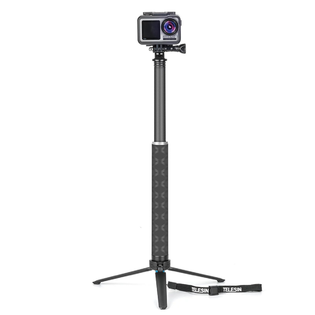 Karbonowy Selfie Stick 90 cm do kamer sportowych