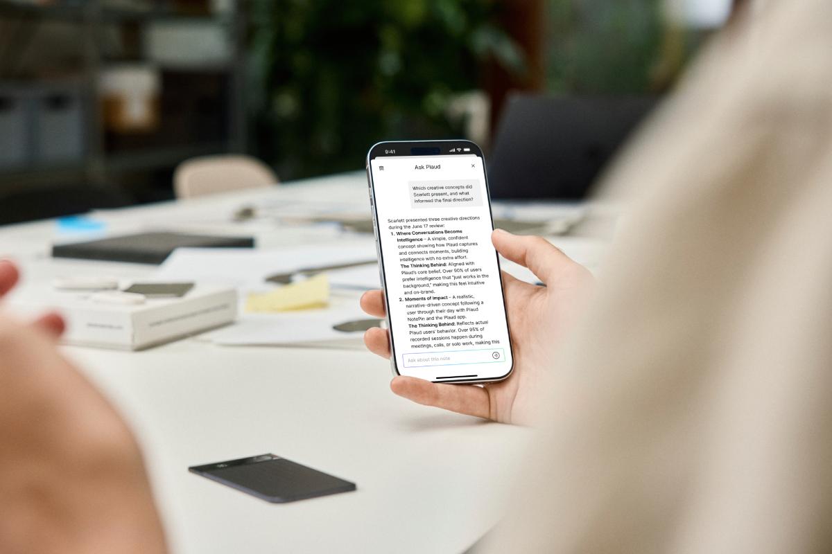 Notatki utworzone za pomocą Plaud Note Pro